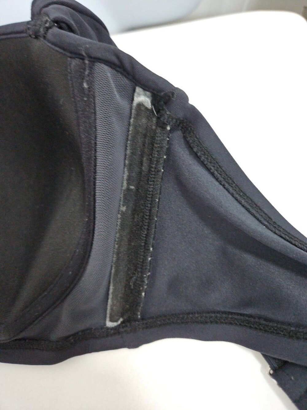 Bleu Rod Beattie Black Ruched Underwire Molded Cup Bikini Swim Top 36D - Picture 5 of 11